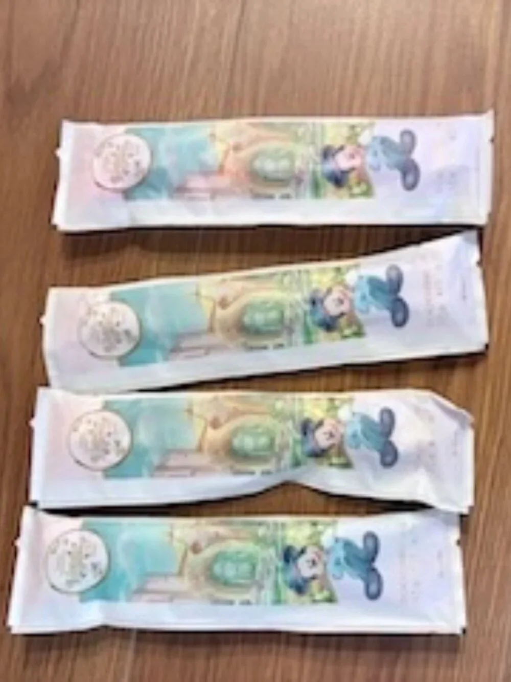 Disney Japan Kids 4 Toothbrush with mini Colgate & Slippers